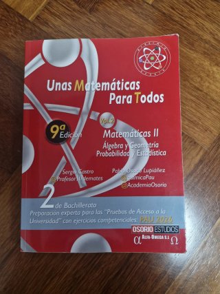 Libro Unas matematicas para todos