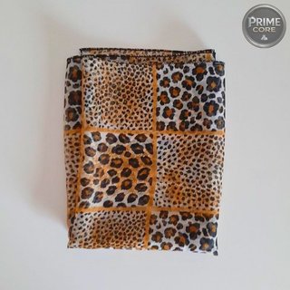 Foulard leopardo print cuadros fino 150x50cm
