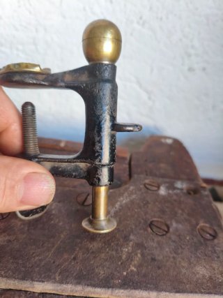 Pinza antigua de fotógrafo