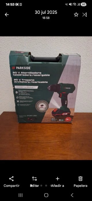 Parkside atornilladora taladradora 20V
