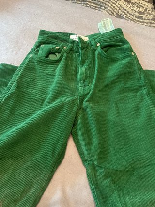 Pantalón pana verde