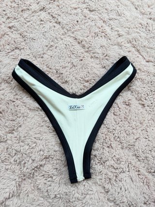 Slip bikini donna Enkris bianco e nero