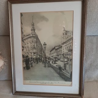 Reproducción Vista c/Alcalá 1911 Dionisio Baxeira