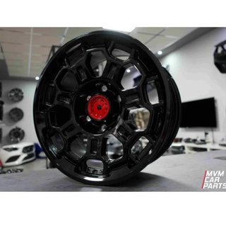 Juego de 4 Llantas 17 TRD Off Road Black Red Cap T