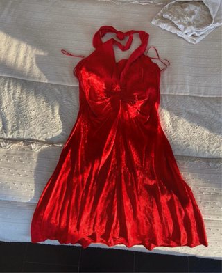Vestido Rojo Zara Talla L