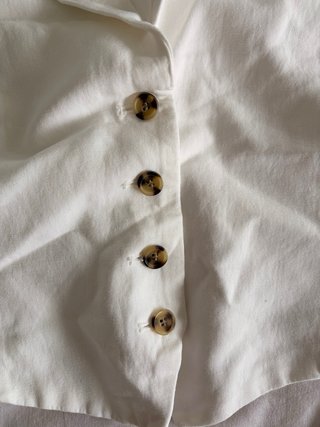 Chaleco Zara Blanco Talla L