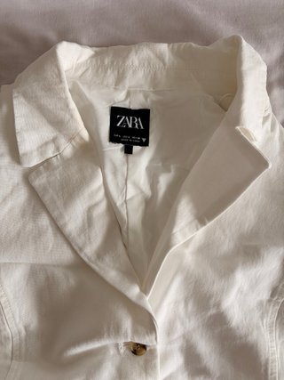 Chaleco Zara Blanco Talla L