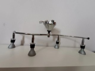 Lámpara de techo moderna plateada