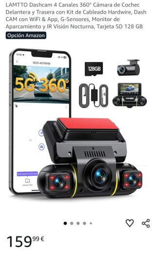 DC21 4CH Dash Camara Coche