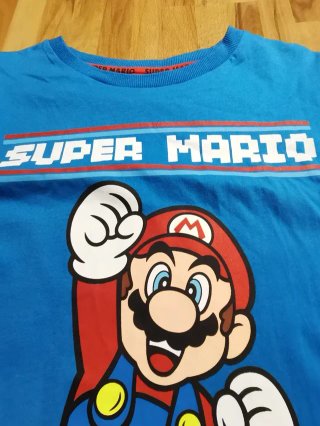 Camiseta Larga Mario Bros Talla L