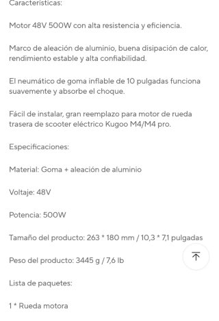 Motor Eléctrico KUGOO M4/M4 PRO 48V 500W