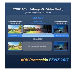Cámara Vigilancia Exterior Solar EZVIZ 6MP