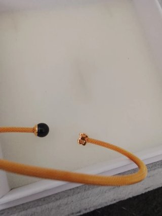 Pulsera Tous Plata Negra y Dorada