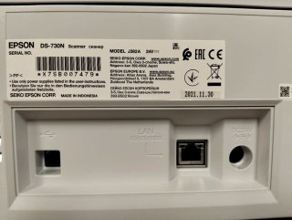 Scanner di rete USB Epson WorkForce DS-730N A4