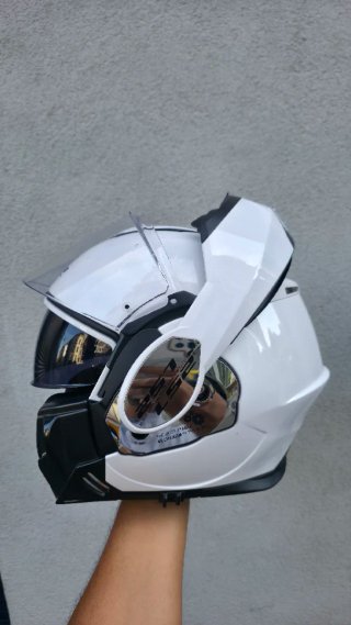 Casco Moto LS2 Vaillant Blanco