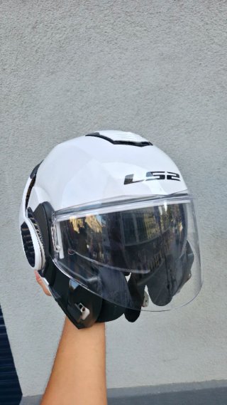 Casco Moto LS2 Vaillant Blanco