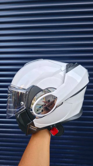 Casco Moto LS2 Vaillant Blanco