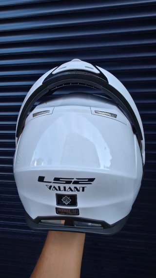 Casco Moto LS2 Vaillant Blanco