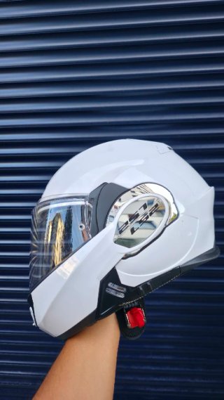 Casco Moto LS2 Vaillant Blanco