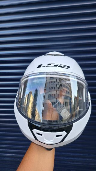 Casco Moto LS2 Vaillant Blanco
