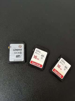 Tarjetas SD 16GB y 32GB + Estuche