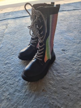 Botas Rismart Niña Arcoíris Brillantes