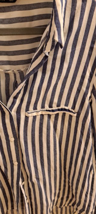 Camisa Zara Rayas Mujer Talla L