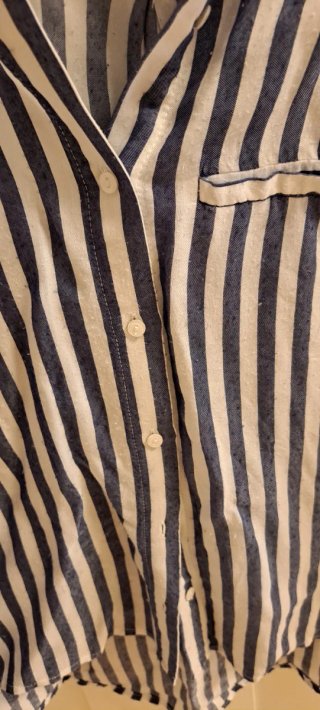 Camisa Zara Rayas Mujer Talla L
