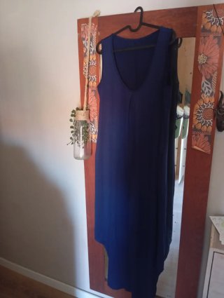 Mono largo azul
