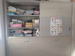 Armario modular con cama abatible individual