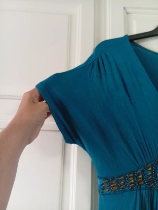 Vestido turquesa de Temu