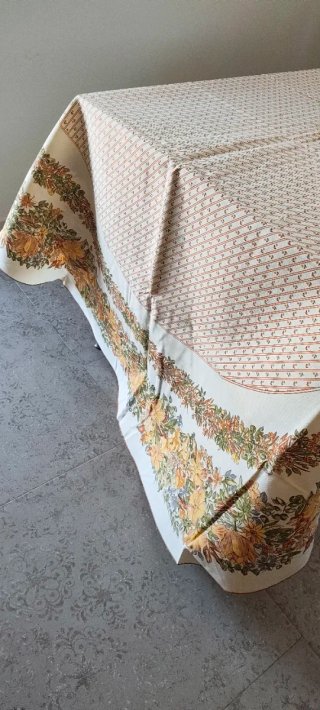 Tovaglia Zucchi vintage con 12 tovaglioli