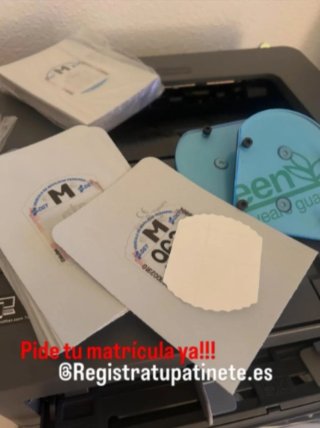 Matrícula Homologada Patinetes con Envío gratis
