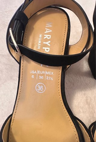 Zapatos de tacón marypaz negros talla 36