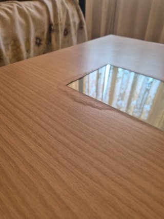 Mesa de centro madera y cristal