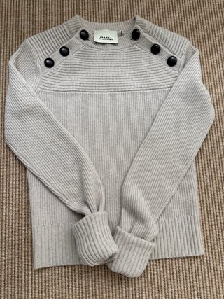 Jersey Isabel Marant Beige/Gris Botones