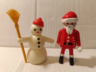 Papa Noel y Muñeco de Nieve Playmobil
