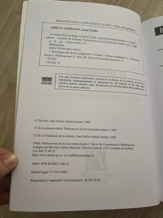El desarrollo psicológico infantil.