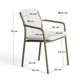 Sedia Kave Home Linosa impilabile