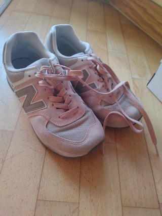 Zapatillas New Balance T.39 Rosa y Gris