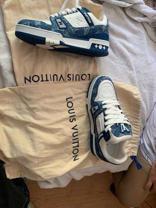 Zapatos Louis Vuitton Azules y Blancos