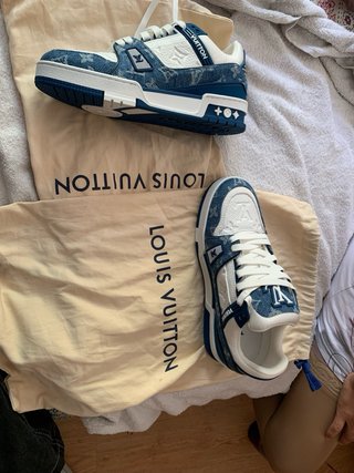 Zapatos Louis Vuitton Azules y Blancos