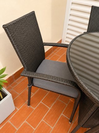 Conjunto Mesa y Sillas Rattan Terraza Royalcraft