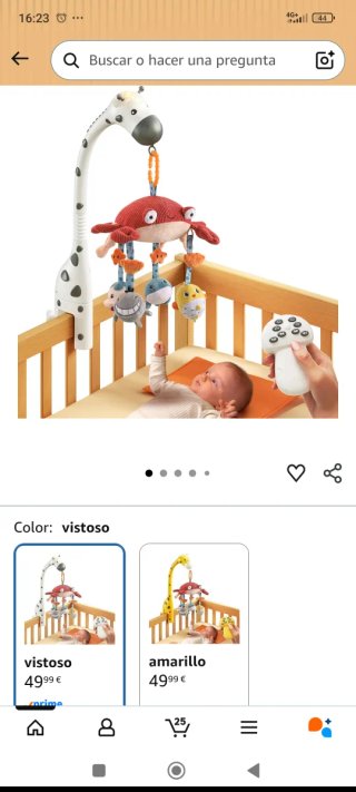 Móvil cuna jirafa y animales