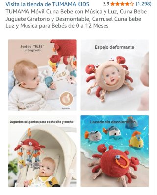 Móvil cuna jirafa y animales
