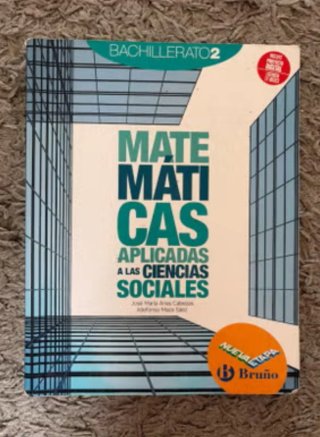 LIBRO MATEMÁTICAS SOCIALES 2 BACH