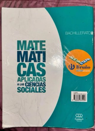 LIBRO MATEMÁTICAS SOCIALES 2 BACH