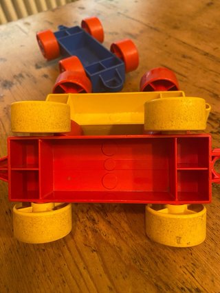 Lego Duplo treno locomotiva e vagoni anni '80