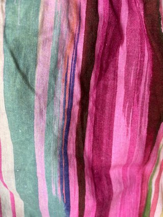 Pantalón de lino Mango rayas