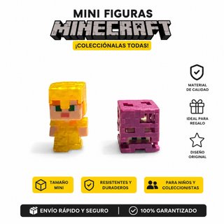Mini Figuras Minecraft Coleccionables